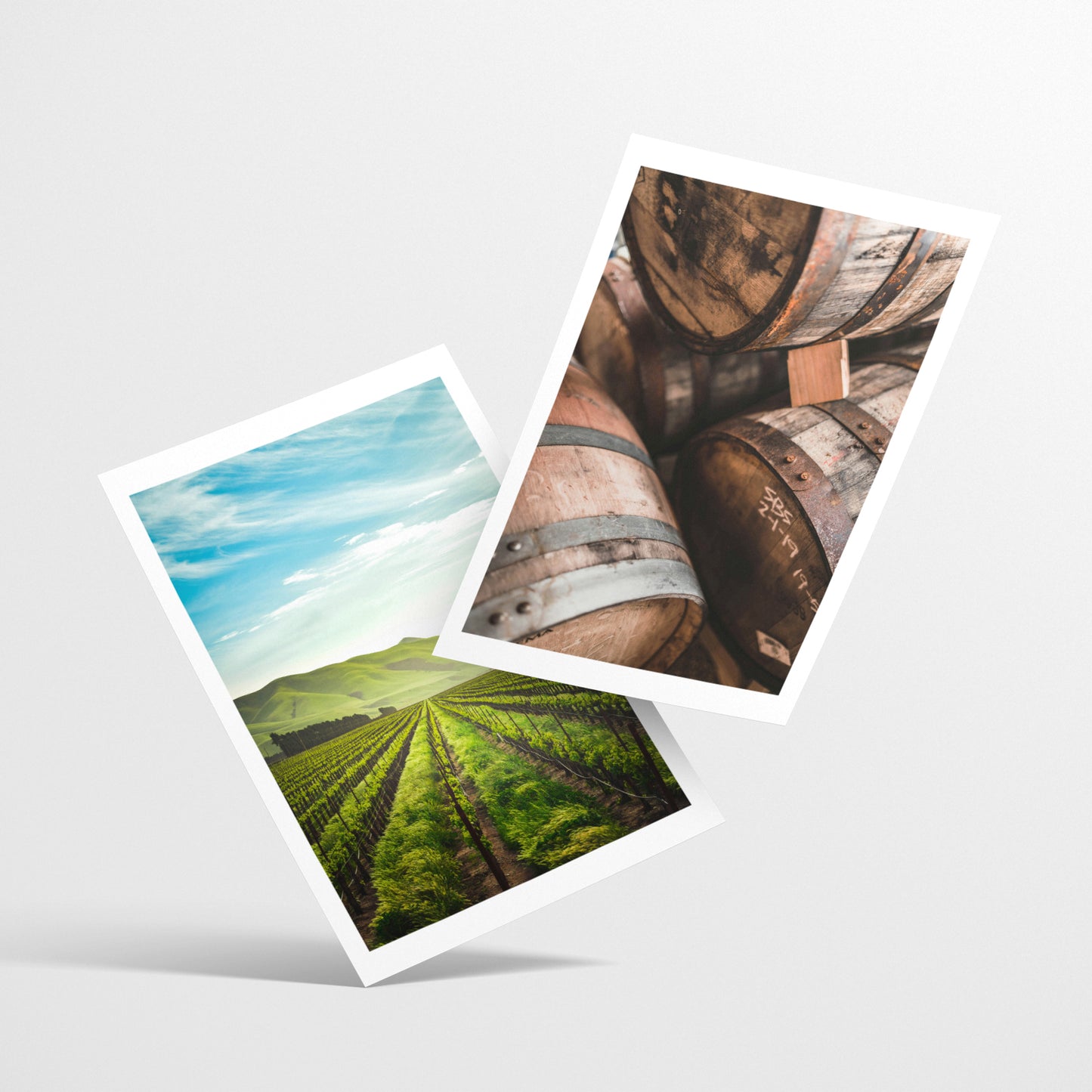 Set de 3 Cuadros de Viñedo Italiano Impresión Ilustración Arte de Pared Decoración en Estilo Fotográfico Moderno para Cocina, Bodega, Bar, Despensa, Comedor, Restaurante