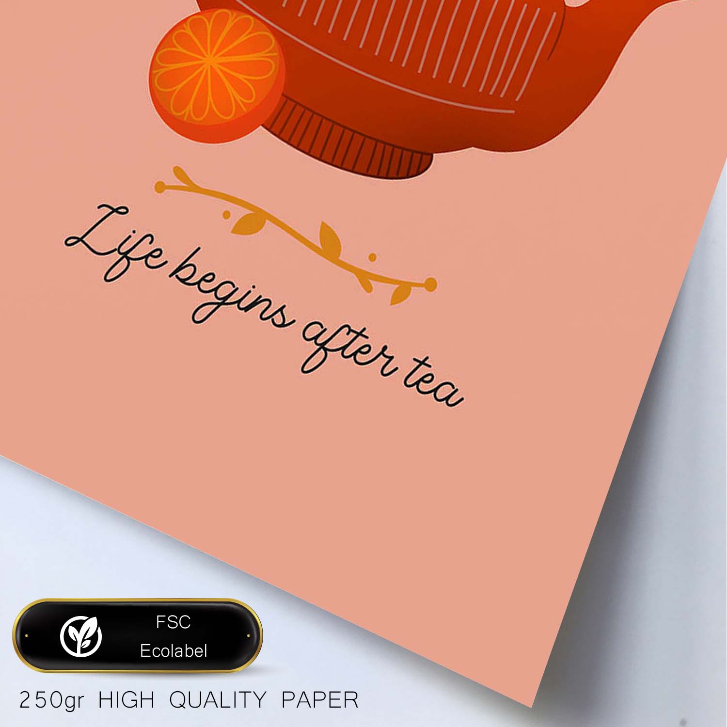 Set de láminas La vida después del té. Pósters con ilustraciones para amantes del té y el café.-Artwork-Nacnic-Nacnic Estudio SL