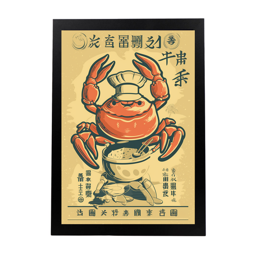 Póster del "Cangrejo Chef"