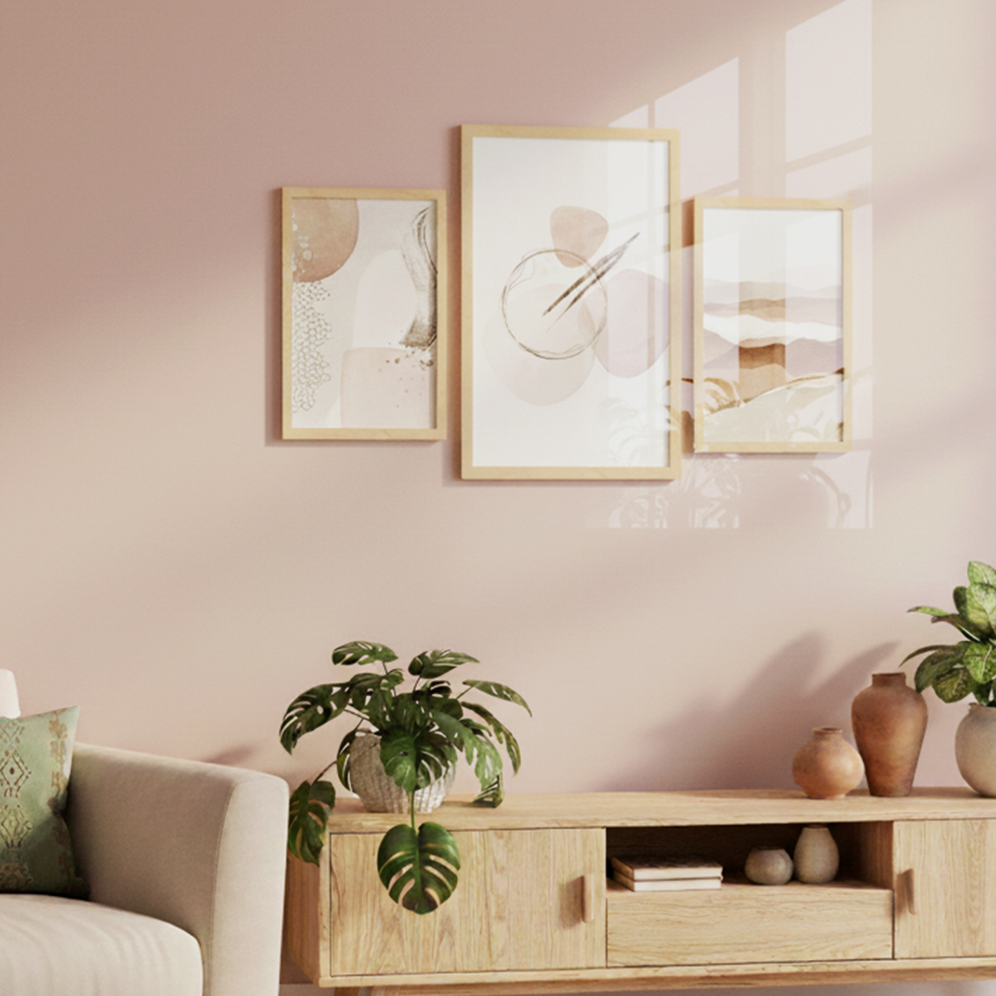 Set de 6 láminas de Arte Abstracto estilo Collage