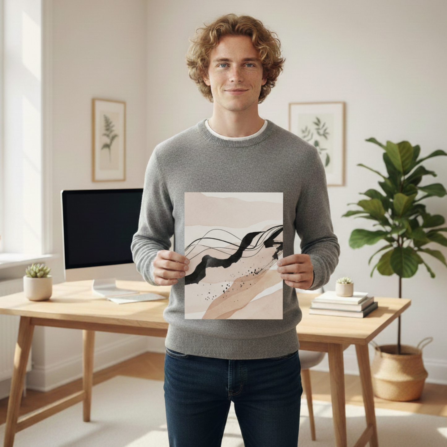 Set de 6 láminas de Arte Abstracto estilo Collage