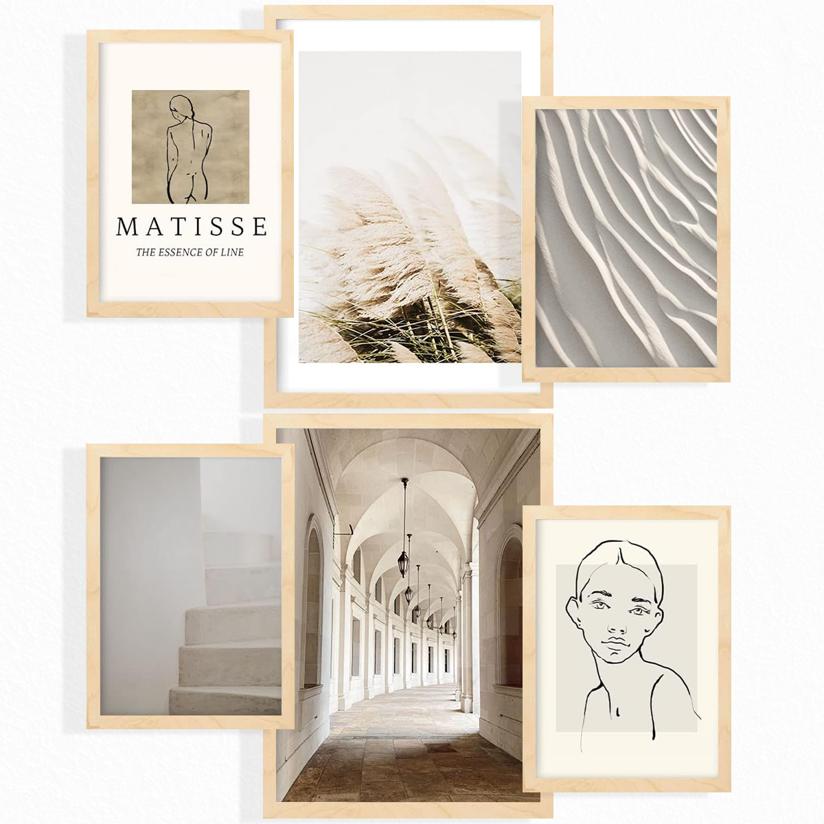 Láminas de Fotografía y Dibujo Matisse para Comedor