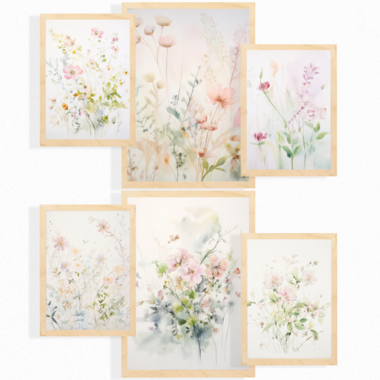 Nacnic Set de 6 Láminas Colección Floral