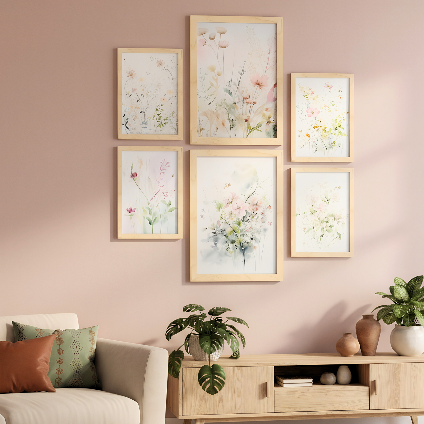 Nacnic Set de 6 Láminas Colección Floral