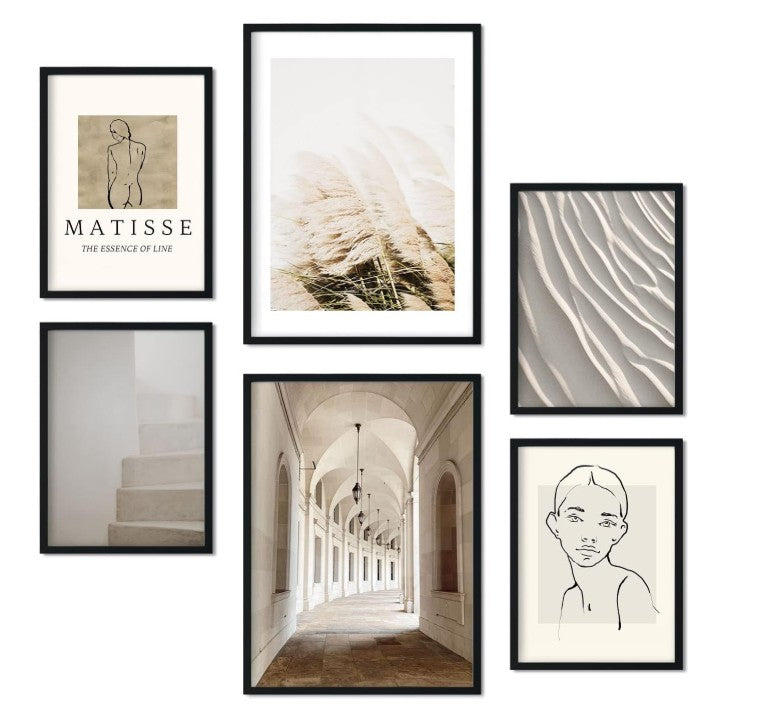 Láminas de Fotografía y Dibujo Matisse para Comedor