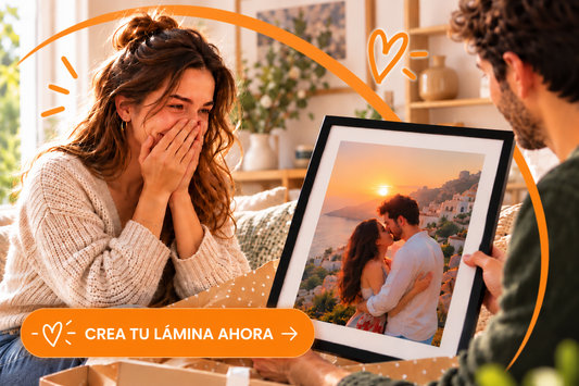 Ejemplo de cuadro personalizado con foto; crea el tuyo con tu propia imagen.