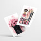 Set de 2 Cuadros de Maquillaje y Cosmética con Flores Rosas, Ilustración impresa para decorar las paredes del WC, Tocador, Baño, Vestidor, Salón