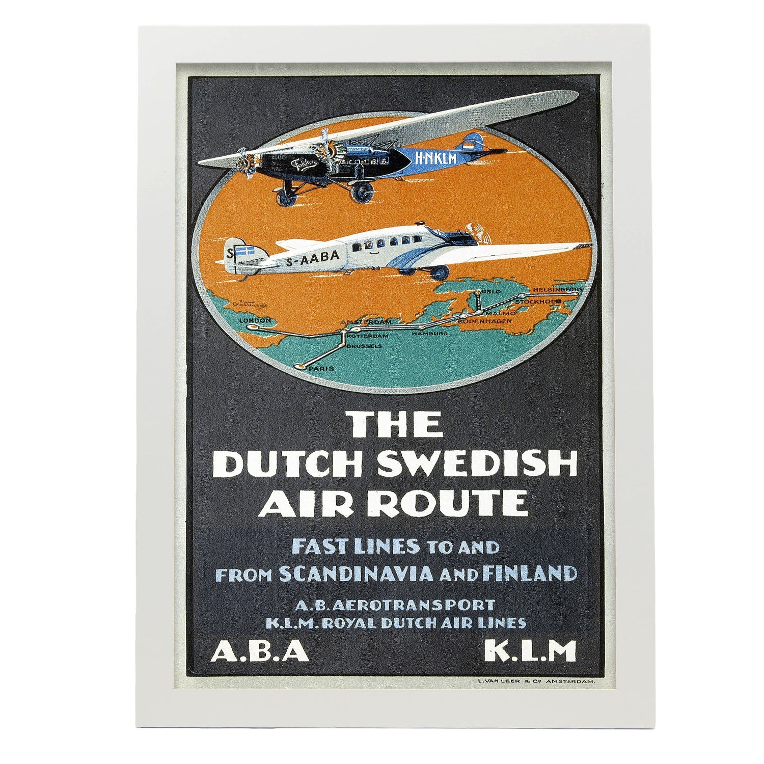ABA_Advertisment_leaflet_about_The_Dutch_Swedish_Air_Route_by_ABA_and_KLM-Artwork-Nacnic-A3-Marco Blanco-Nacnic Estudio SL