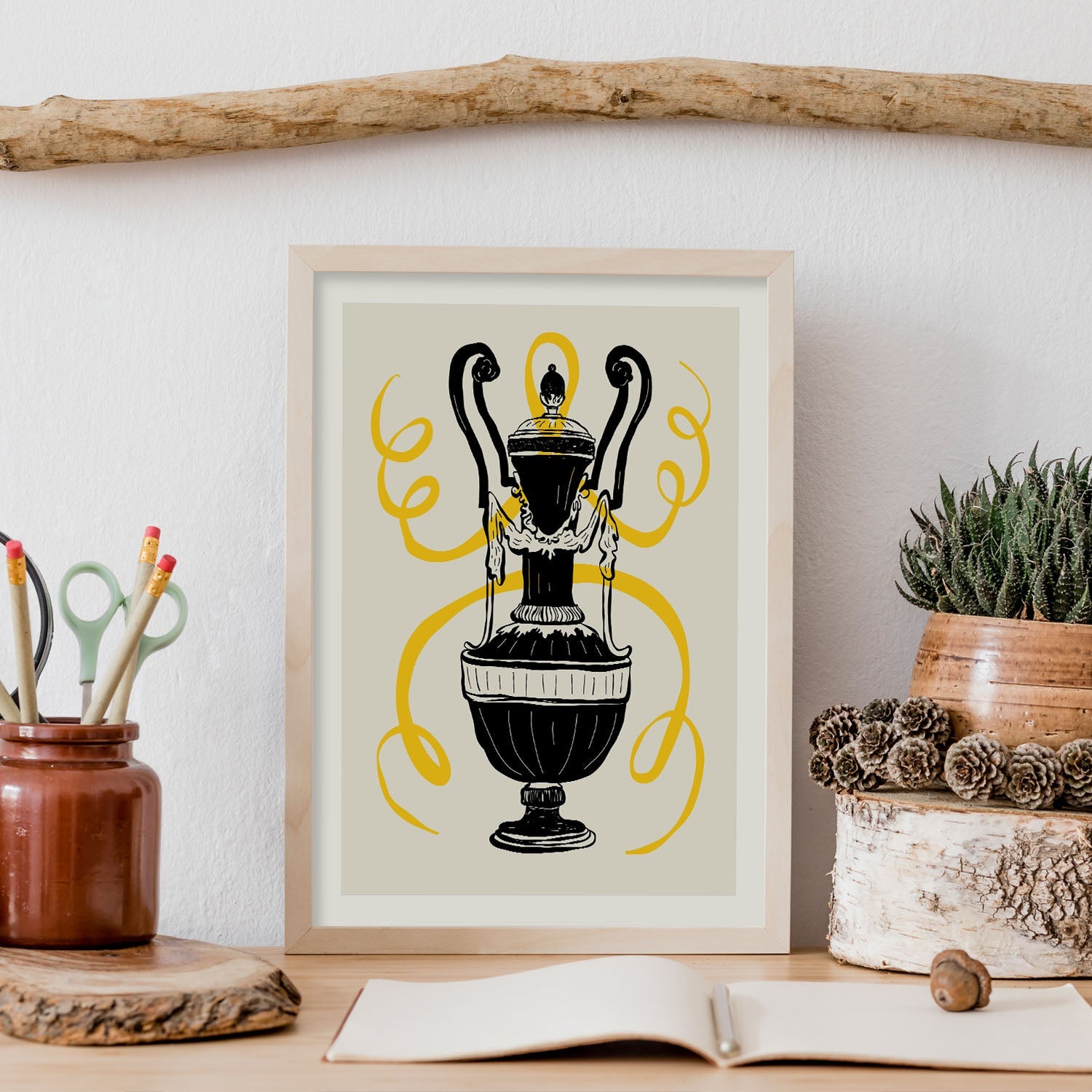Acient Greek Vase-Artwork-Nacnic-Nacnic Estudio SL