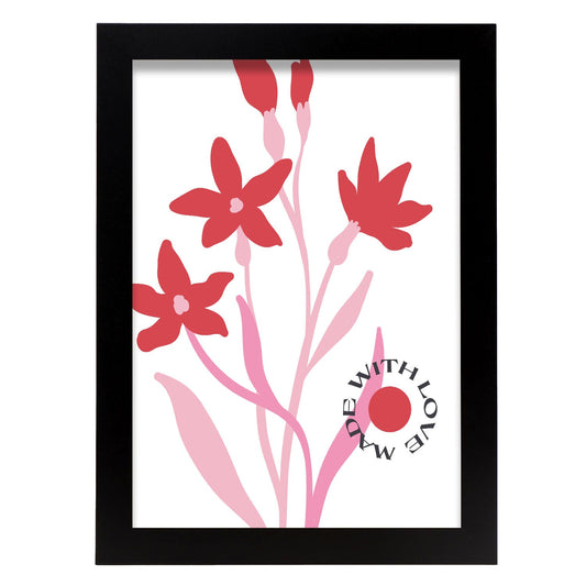 Anemone Flower-Artwork-Nacnic-A4-Sin marco-Nacnic Estudio SL