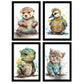 Animales de nutria nacnic gosling iguana gatita. Estampados de arte de pared estético para el diseño de dormitorio o sala de estar-Artwork-Nacnic-A4-Sin marco-Nacnic Estudio SL