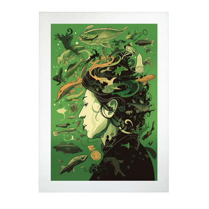 Póster Añoranza Profunda de Alta Calidad en Diferentes Marcos