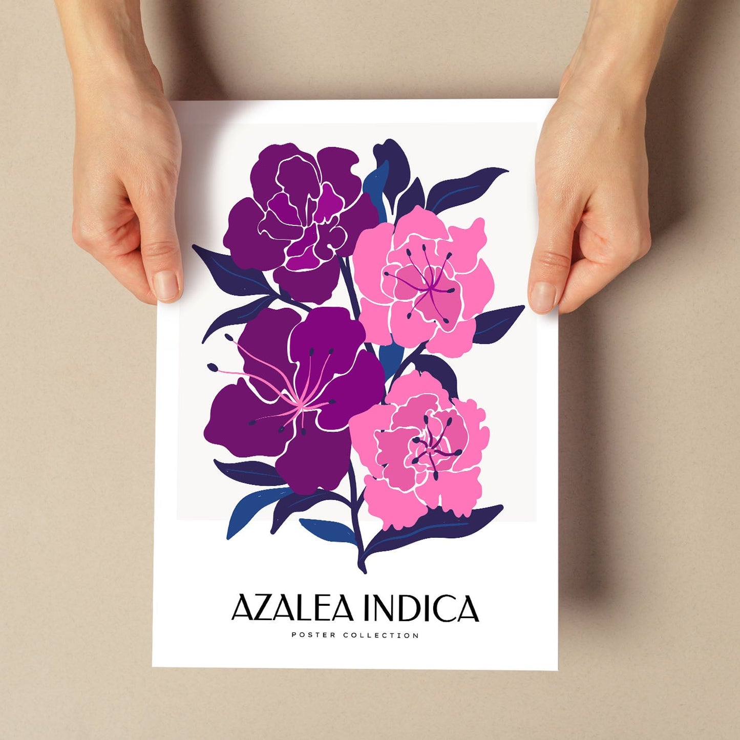 Azalea Indica-Artwork-Nacnic-Nacnic Estudio SL