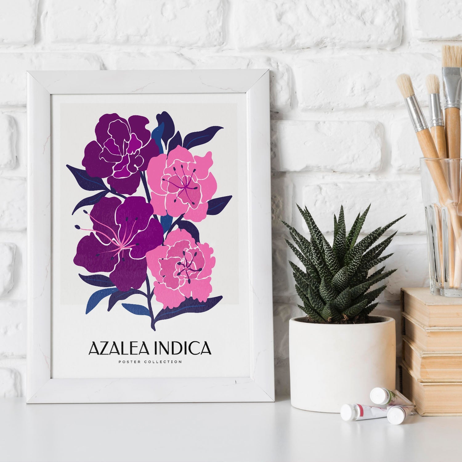 Azalea Indica-Artwork-Nacnic-Nacnic Estudio SL
