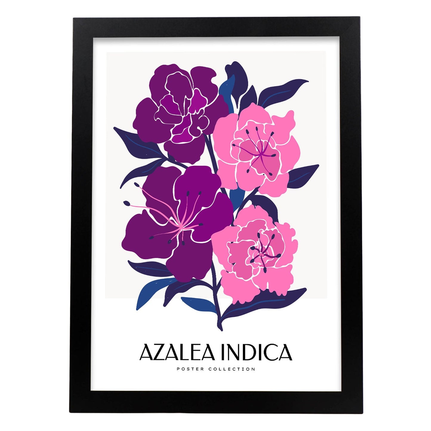 Azalea Indica-Artwork-Nacnic-A3-Sin marco-Nacnic Estudio SL