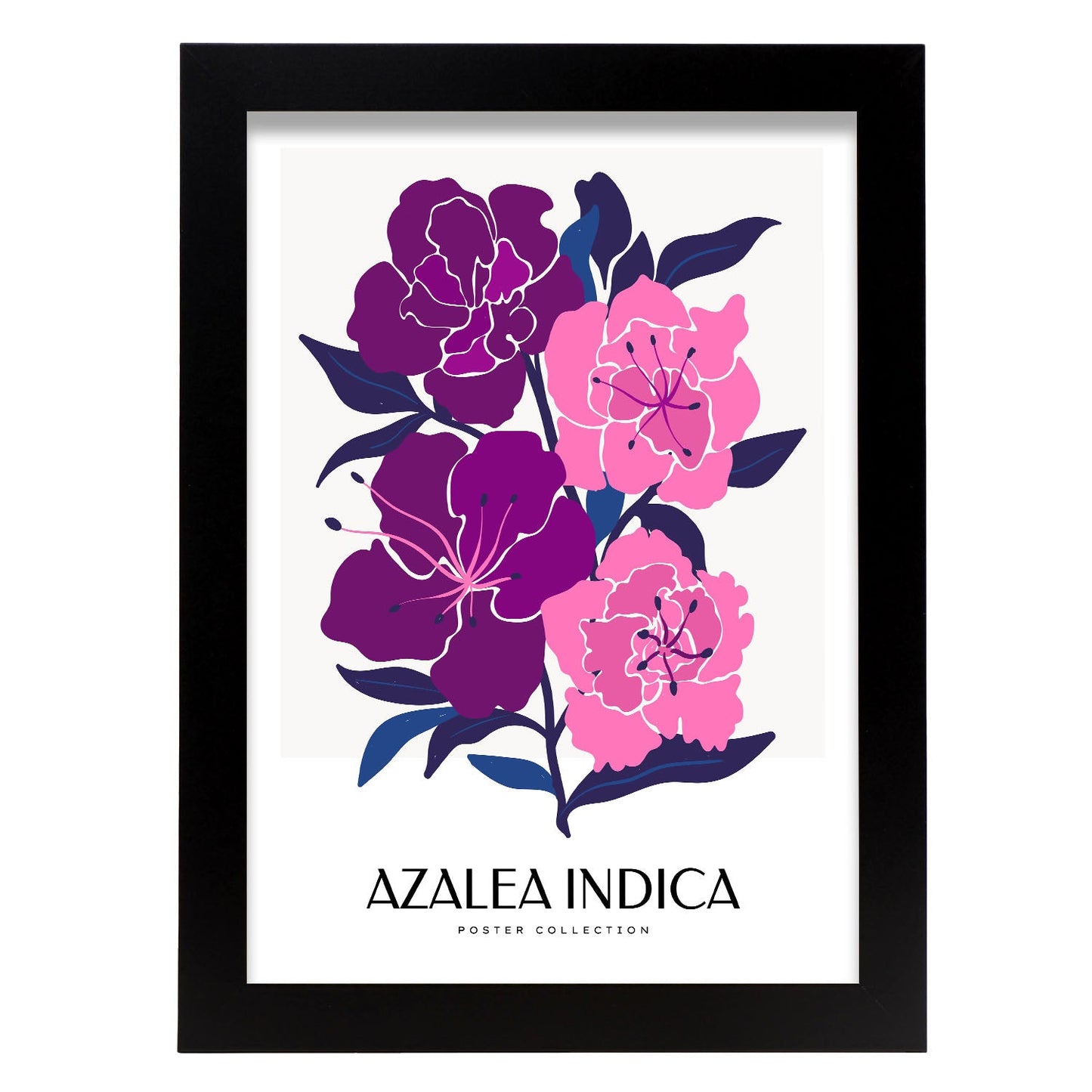 Azalea Indica-Artwork-Nacnic-A4-Sin marco-Nacnic Estudio SL