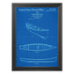 Azul - Pack de 4 Láminas con Patentes de Kayak. Set de Posters con inventos y Patentes Antiguas.-Artwork-Nacnic-Nacnic Estudio SL