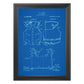 Azul - Pack de 4 Láminas con Patentes de Kayak. Set de Posters con inventos y Patentes Antiguas.-Artwork-Nacnic-Nacnic Estudio SL