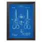 Azul - Pack de 4 Láminas con Patentes de PELUQUERIA. Set de Posters con inventos y Patentes Antiguas.-Artwork-Nacnic-Nacnic Estudio SL