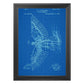 Azul - Pack de 4 Láminas con Patentes de PLANEADORES. Set de Posters con inventos y Patentes Antiguas.-Artwork-Nacnic-Nacnic Estudio SL