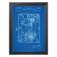 Azul - Pack de 4 Láminas con Patentes de Tocadiscos. Set de Posters con inventos y Patentes Antiguas-Artwork-Nacnic-Nacnic Estudio SL