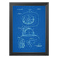 Azul - Pack de 4 Láminas con Patentes del Cuerpo DE Bomberos. Set de Posters con inventos y Patentes Antiguas.-Artwork-Nacnic-Nacnic Estudio SL