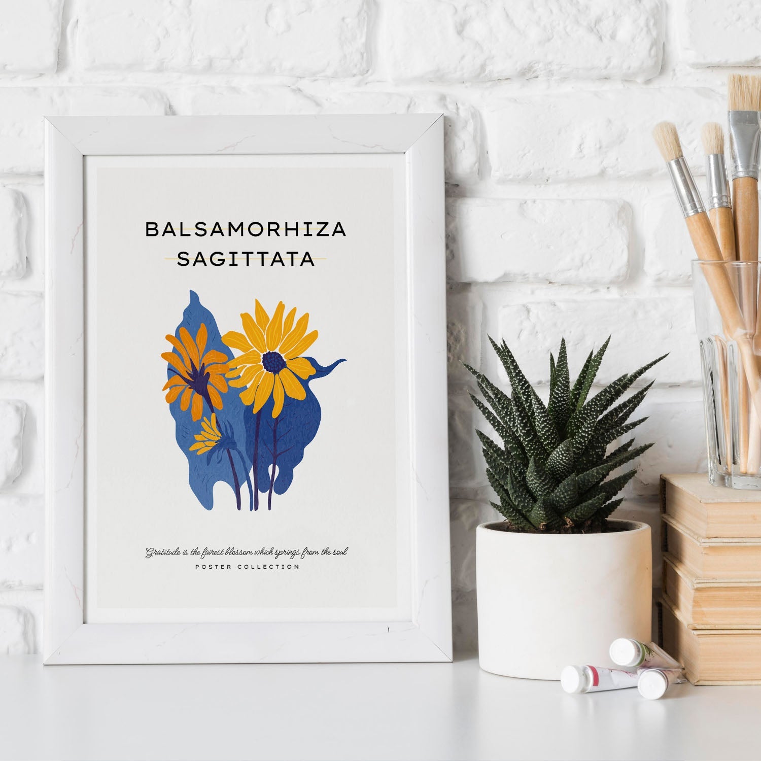Balsamorhiza Sagittata-Artwork-Nacnic-Nacnic Estudio SL