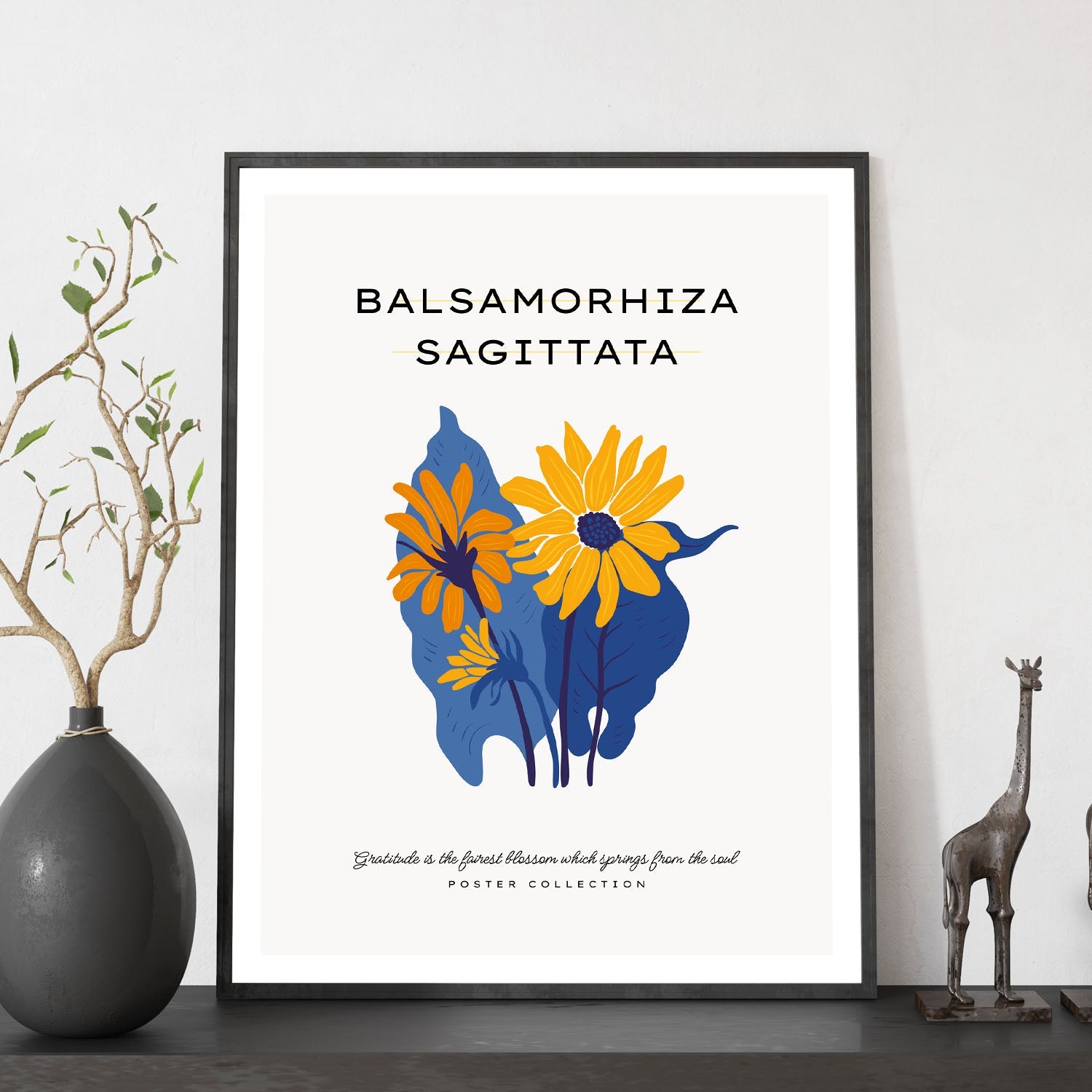 Balsamorhiza Sagittata-Artwork-Nacnic-Nacnic Estudio SL