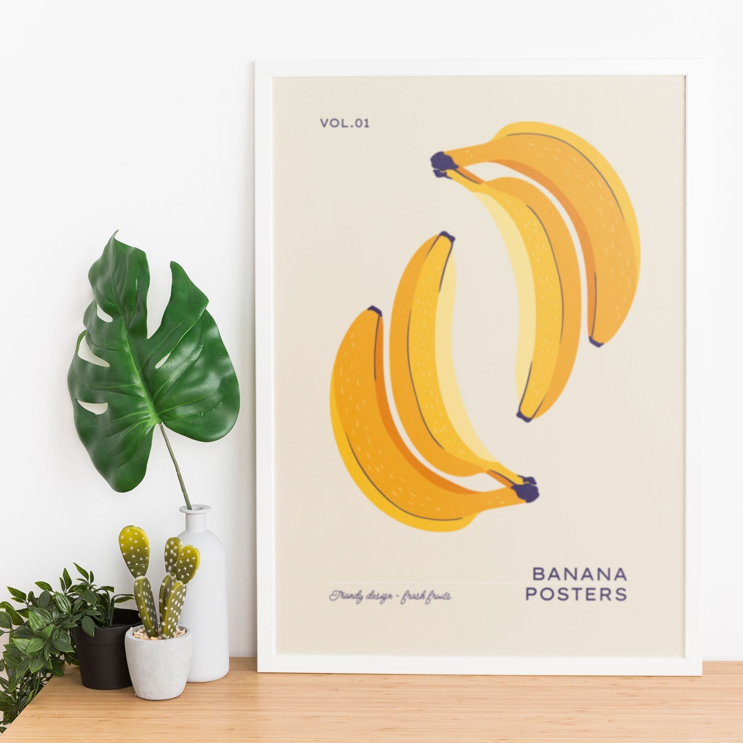 Banana Vertical Reflect-Artwork-Nacnic-Nacnic Estudio SL