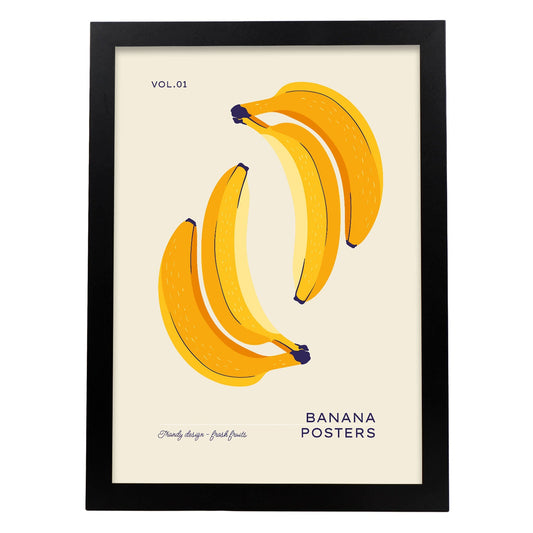 Banana Vertical Reflect-Artwork-Nacnic-A3-Sin marco-Nacnic Estudio SL