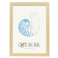 Banded Tun Shell-Artwork-Nacnic-A3-Marco Madera clara-Nacnic Estudio SL