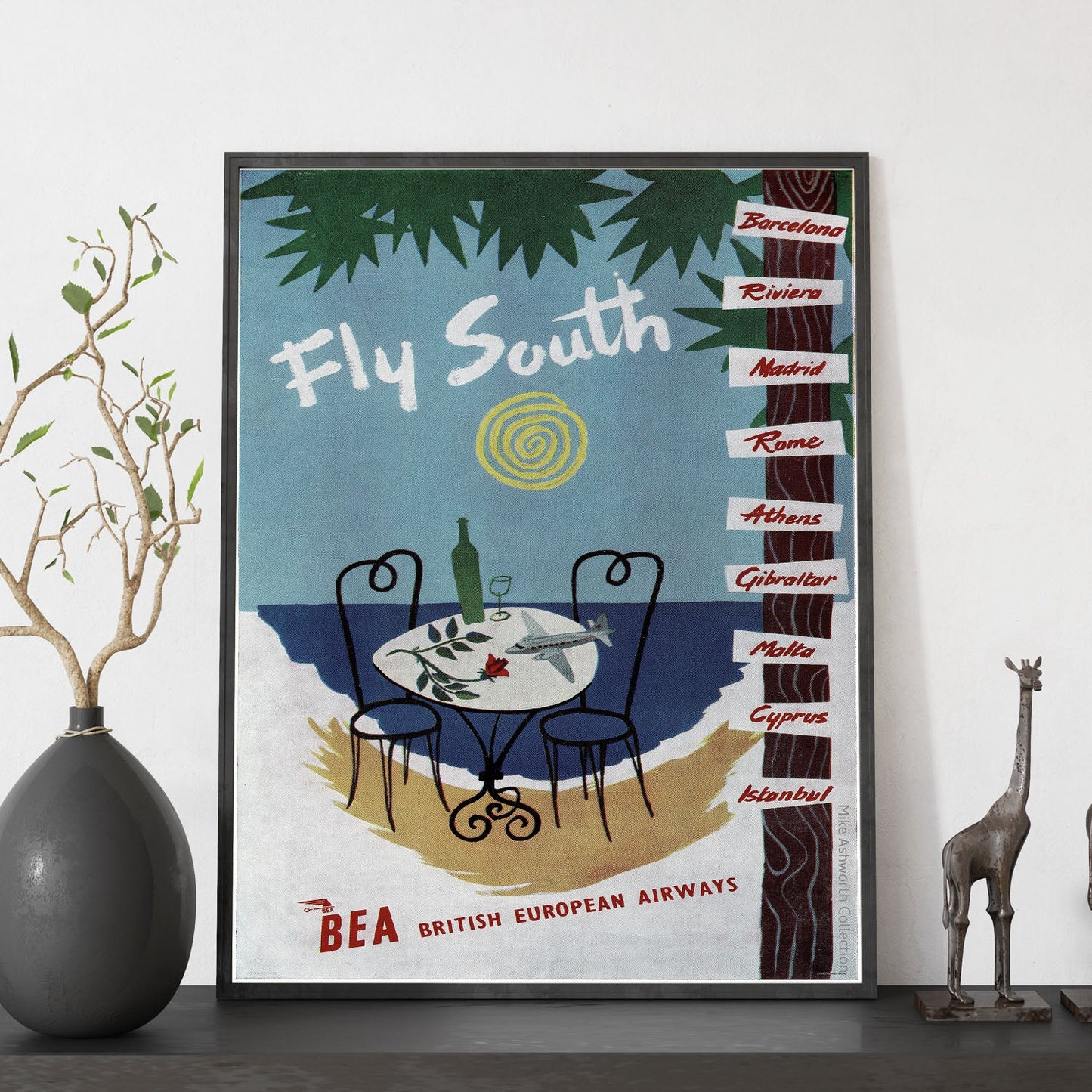 BEA-Fly-South-Poster-Artwork-Nacnic-Nacnic Estudio SL