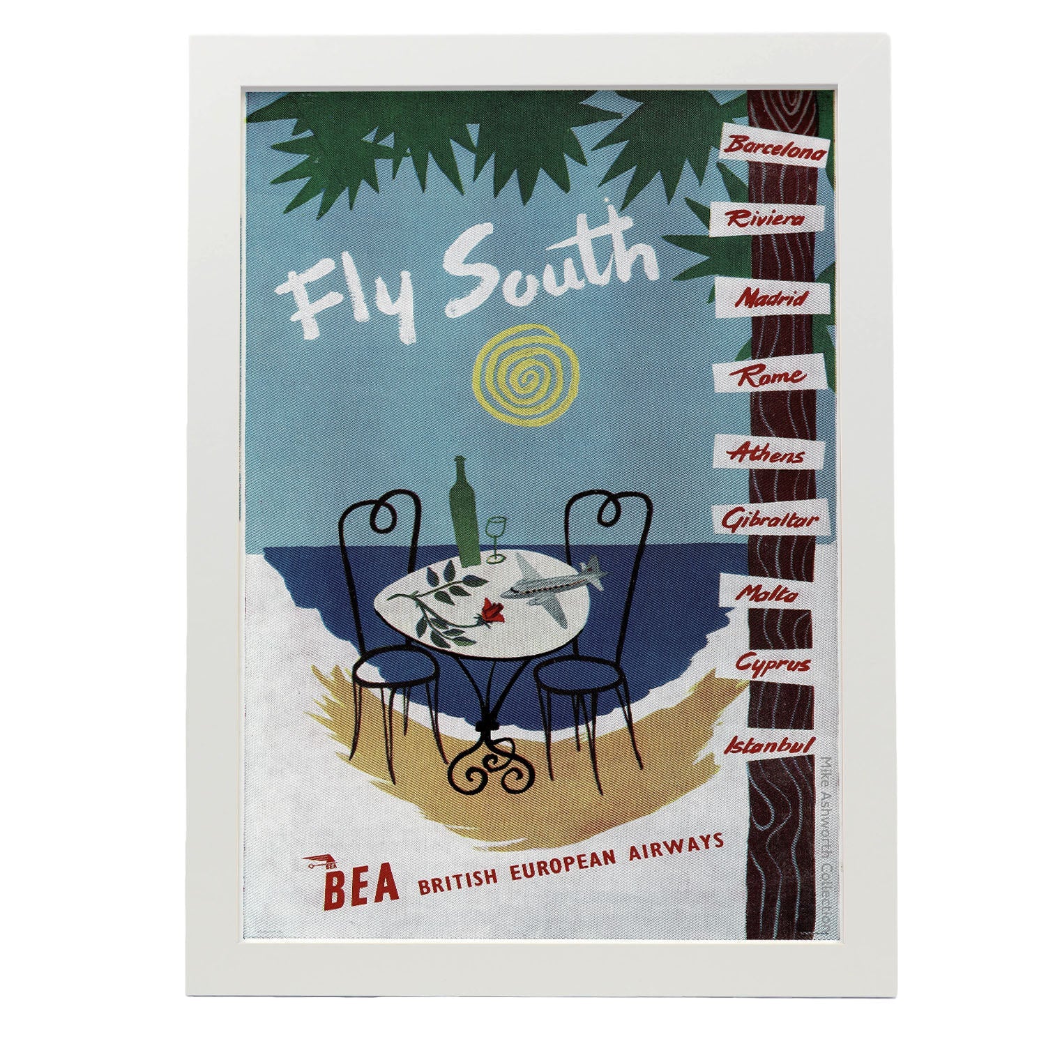 BEA-Fly-South-Poster-Artwork-Nacnic-A3-Marco Blanco-Nacnic Estudio SL