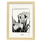 Bearded Iris-Artwork-Nacnic-A3-Marco Madera clara-Nacnic Estudio SL