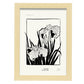 Bearded Iris-Artwork-Nacnic-A4-Marco Madera clara-Nacnic Estudio SL