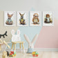 Beaver nacnico Kackal Sloth Wallaby Animales. Estampados de arte de pared estético para el diseño de dormitorio o sala de estar-Artwork-Nacnic-Nacnic Estudio SL