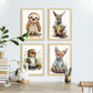 Beaver nacnico Kackal Sloth Wallaby Animales. Estampados de arte de pared estético para el diseño de dormitorio o sala de estar-Artwork-Nacnic-Nacnic Estudio SL