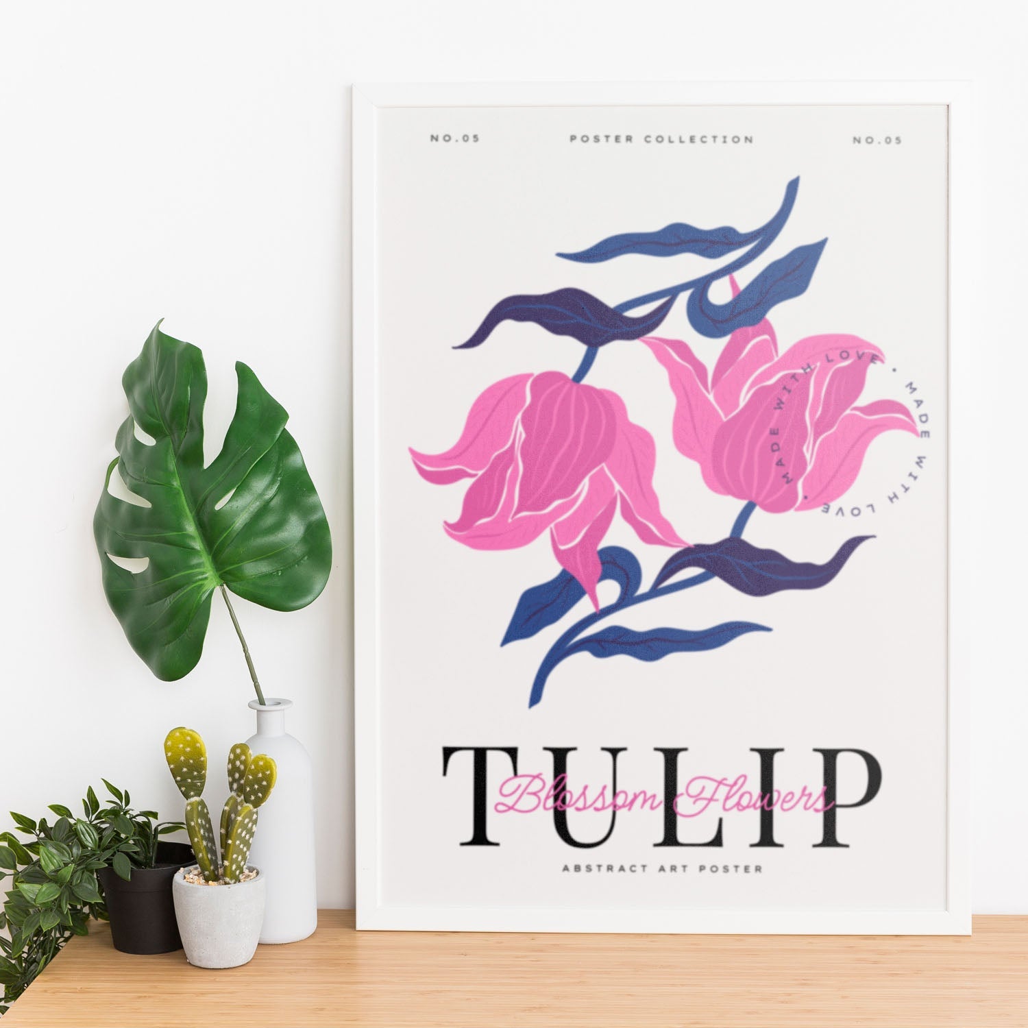 Blossom Flowers Tulip-Artwork-Nacnic-Nacnic Estudio SL