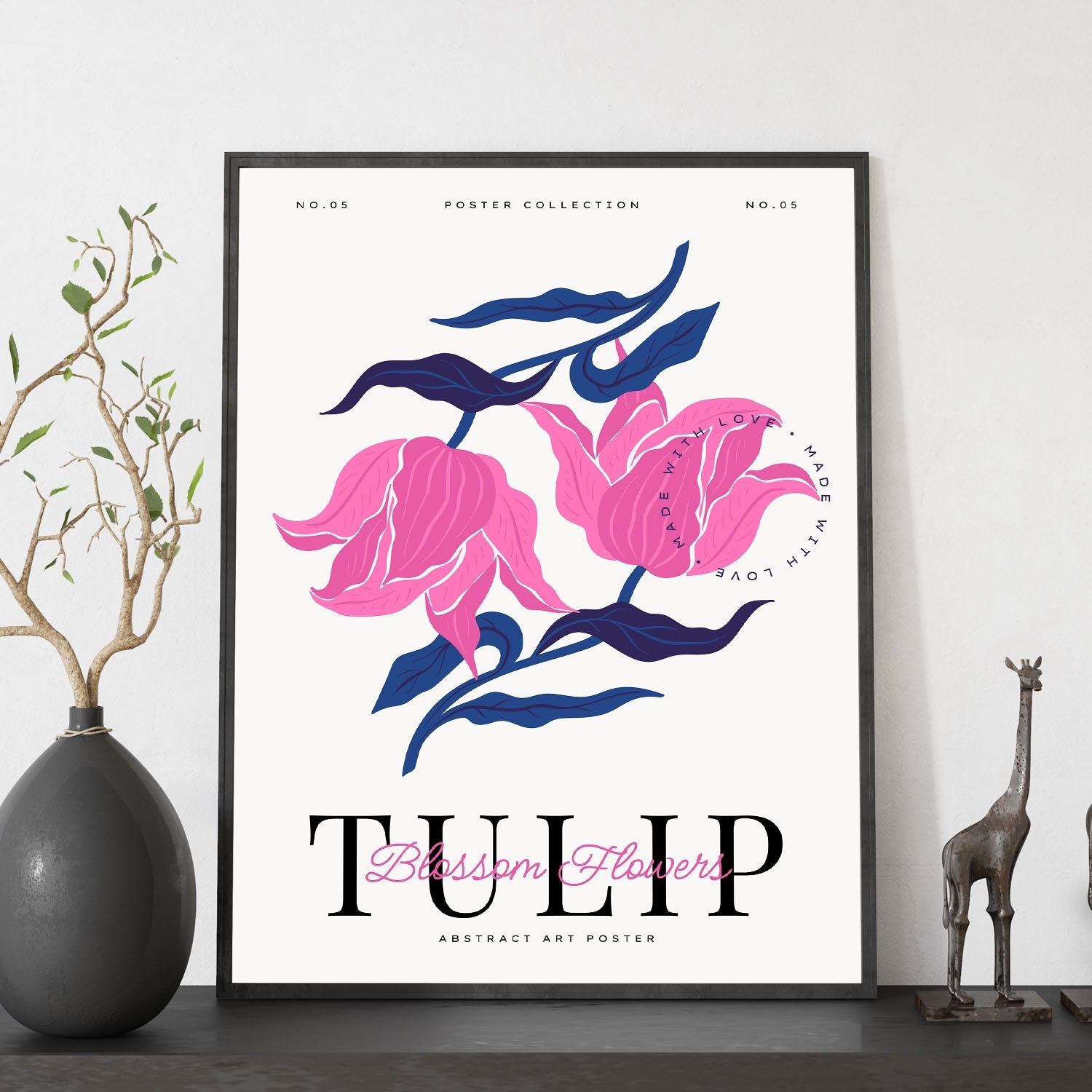 Blossom Flowers Tulip-Artwork-Nacnic-Nacnic Estudio SL