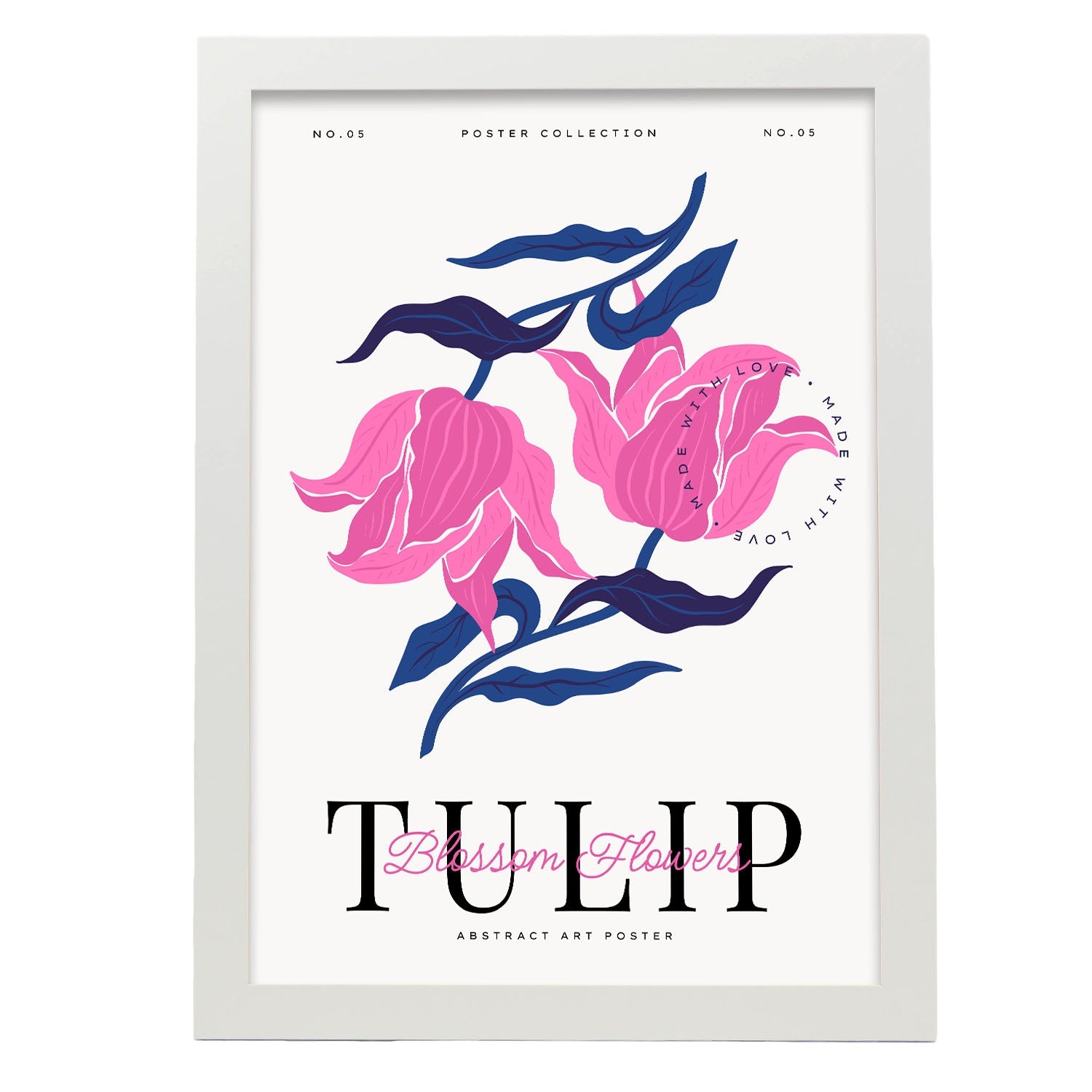 Blossom Flowers Tulip-Artwork-Nacnic-A3-Marco Blanco-Nacnic Estudio SL