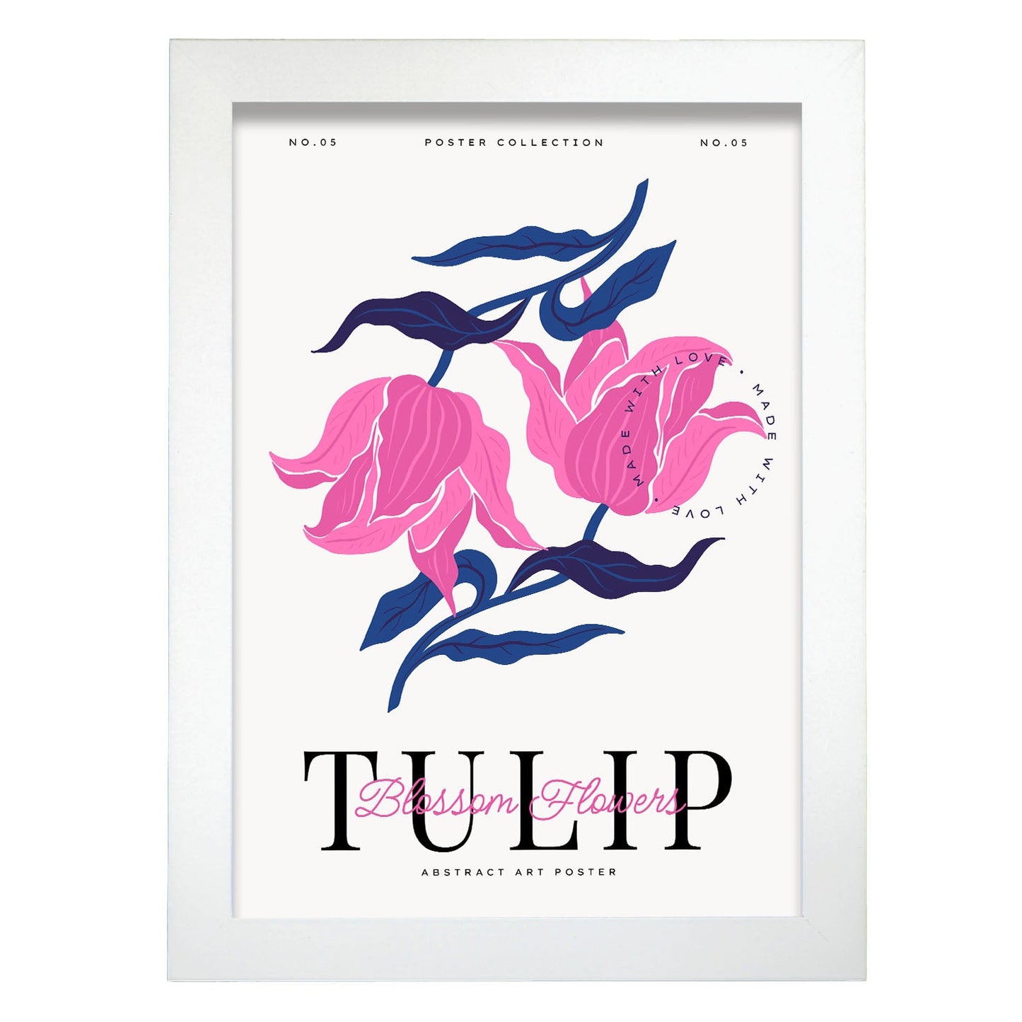 Blossom Flowers Tulip-Artwork-Nacnic-A4-Marco Blanco-Nacnic Estudio SL