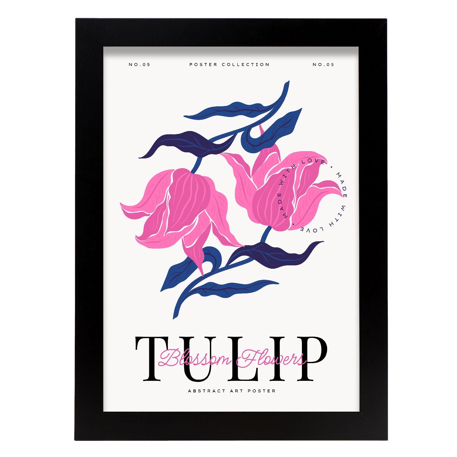 Blossom Flowers Tulip-Artwork-Nacnic-A4-Sin marco-Nacnic Estudio SL