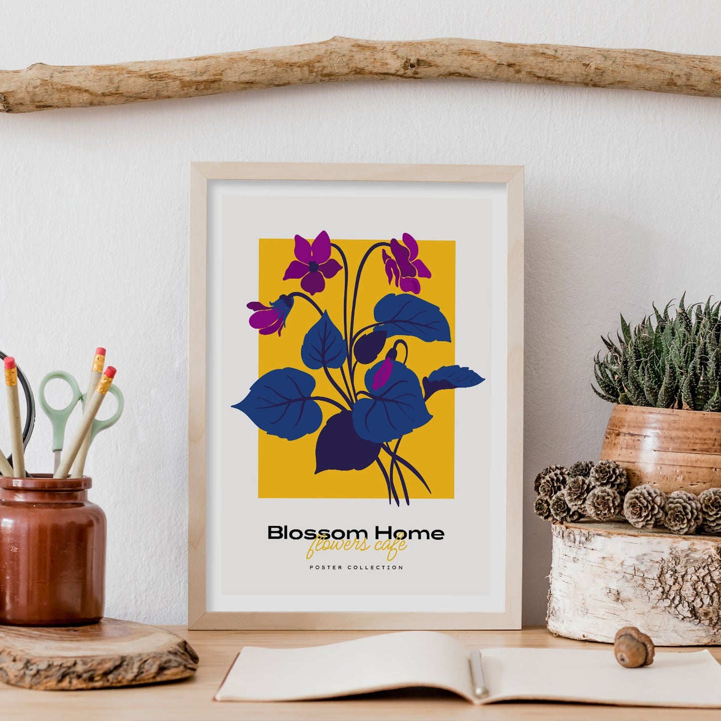 Blossom Home Flowers Cafe-Artwork-Nacnic-Nacnic Estudio SL