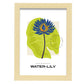 Blue Egyptian Waterlily-Artwork-Nacnic-A4-Marco Madera clara-Nacnic Estudio SL