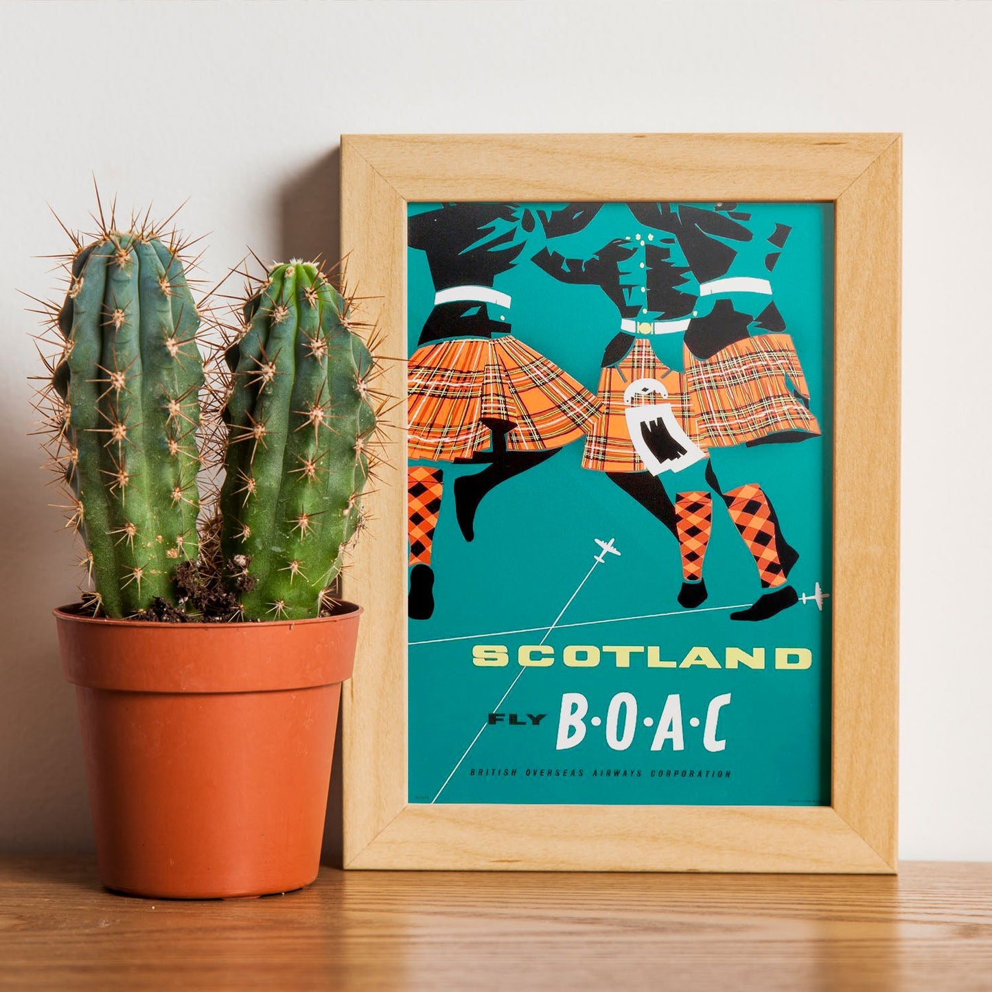 BOAC-Scotland-Airline-Poster-Artwork-Nacnic-Nacnic Estudio SL
