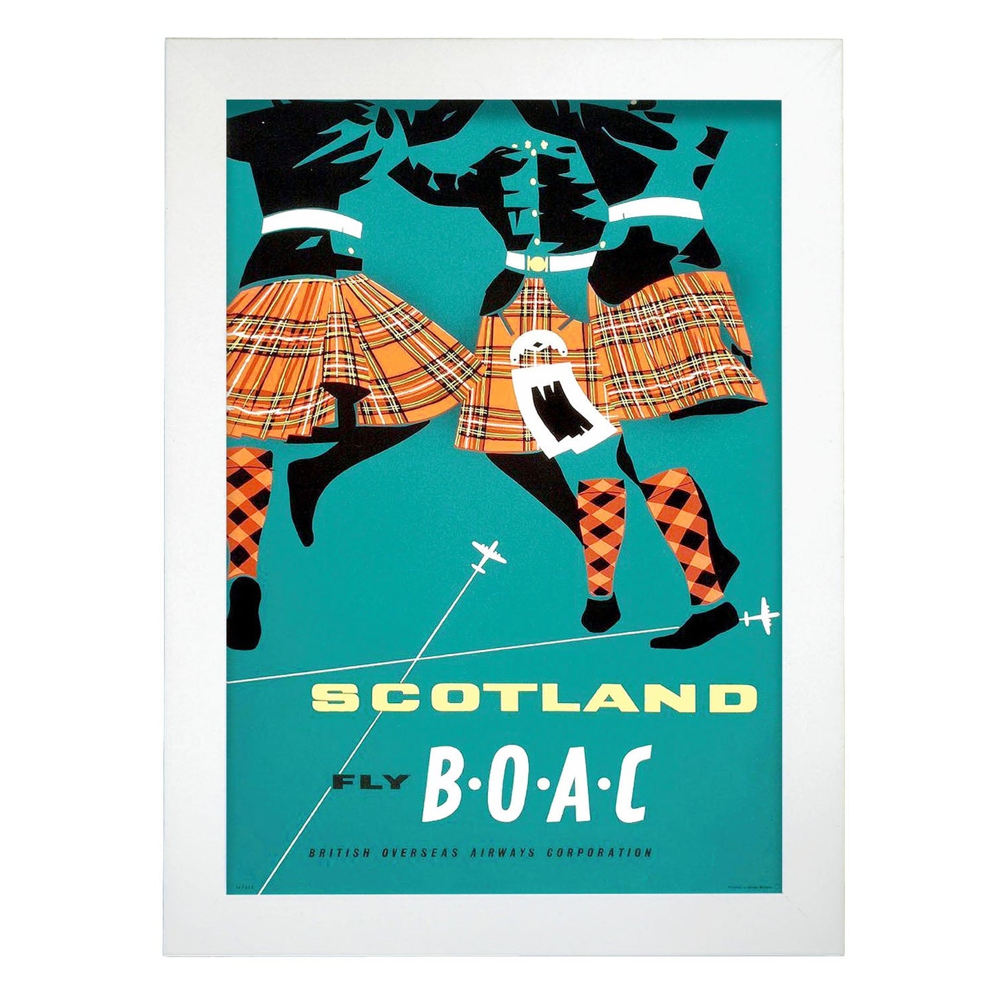 BOAC-Scotland-Airline-Poster-Artwork-Nacnic-A4-Marco Blanco-Nacnic Estudio SL