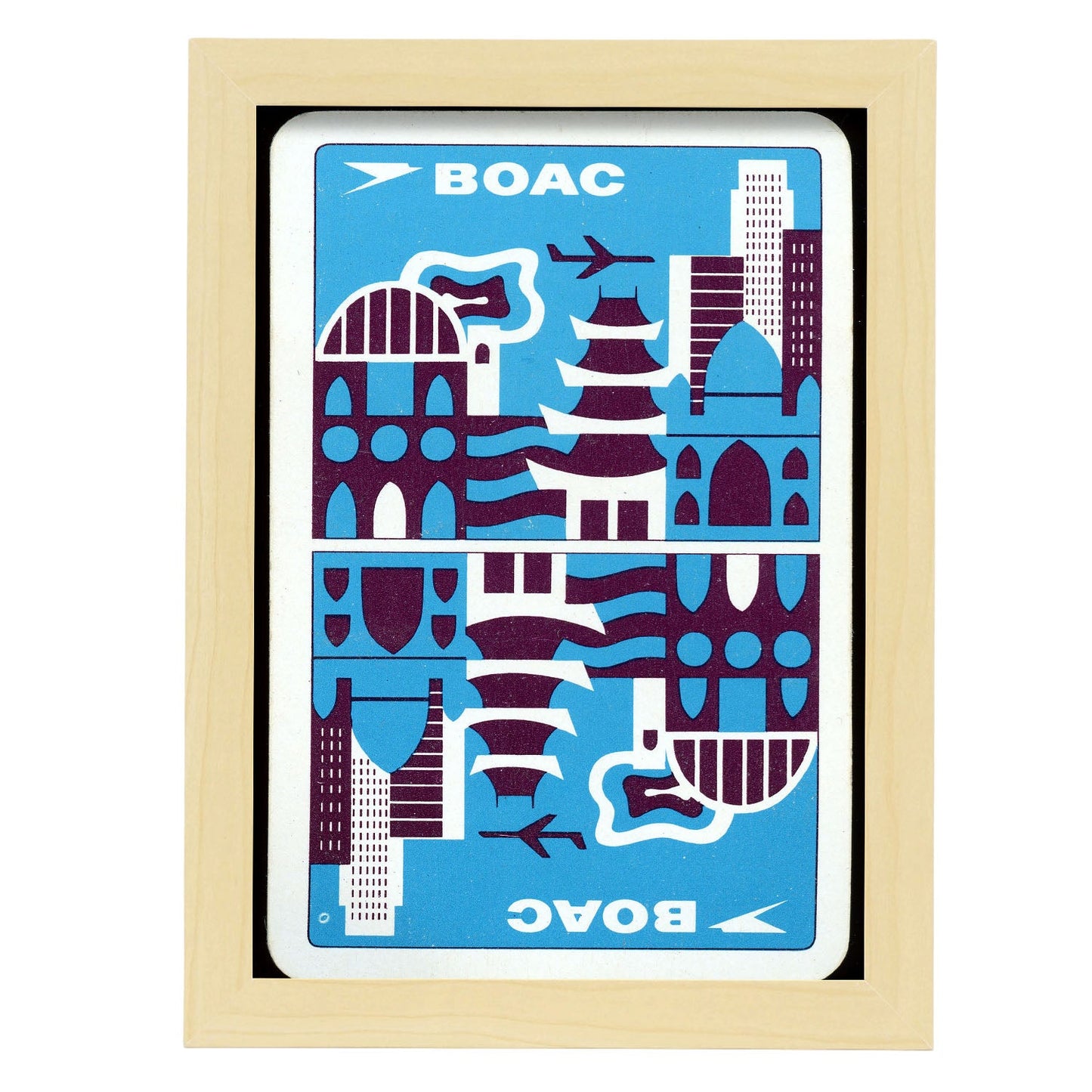 BOAC-travel-sticker-Artwork-Nacnic-A4-Marco Madera clara-Nacnic Estudio SL
