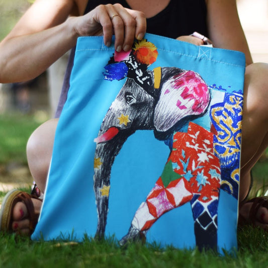 Bolsa tote de Elefante indio-Nacnic-Nacnic Estudio SL-para cada dia