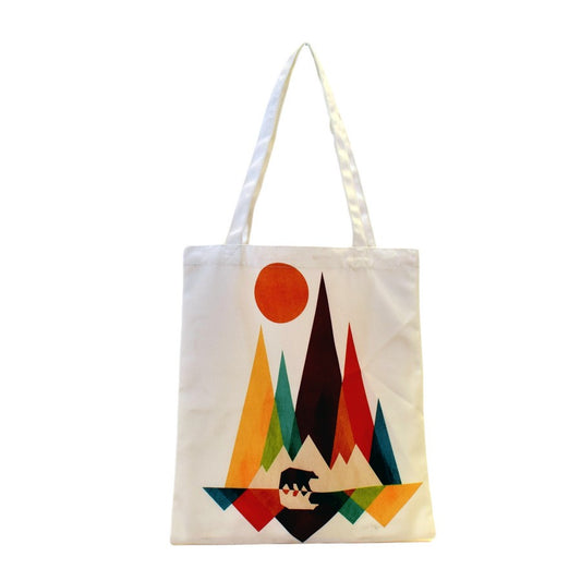 Bolsa tote de Oso montañas multicolor-Nacnic-Nacnic Estudio SL-para cada dia