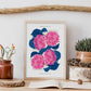 Boquet of Hydrangea-Artwork-Nacnic-Nacnic Estudio SL